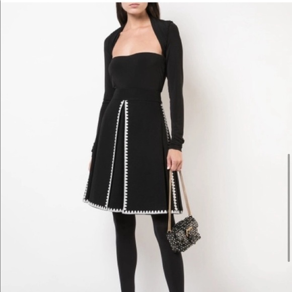 NWT Alexander Wang asymmetric black draped bodysuit sz M - Picture 4 of 8